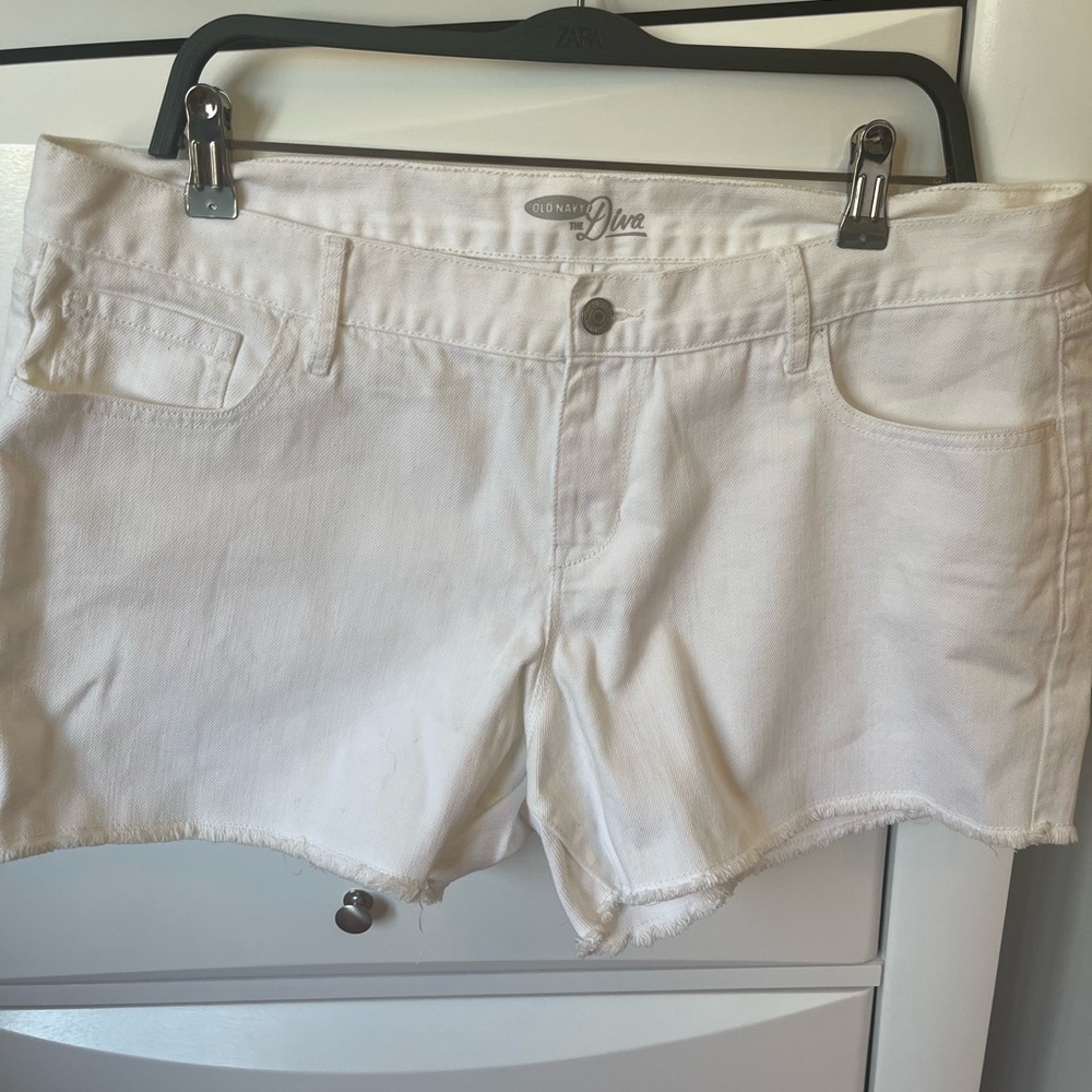 White old navy shorts